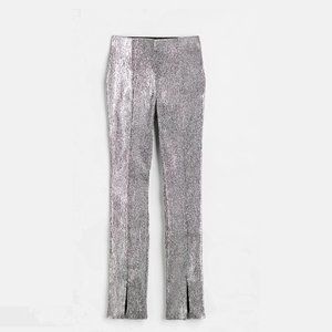 H&M Metallic Slit Hem Pants, US 0